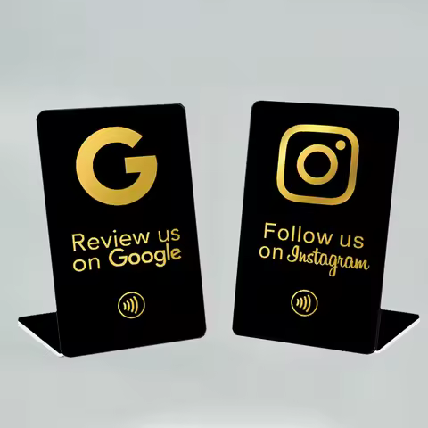 NFC Tap Review Stand Display Table Display NFC Card Stand for Google Review