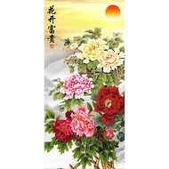 Full diamond painting - beautiful peony painting - homemade diamond painting