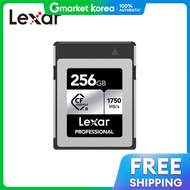 Lexar สีเงิน CFexpress แบบ B 256GB เมมโมรีการ์ด CFexpress B Silver 8K