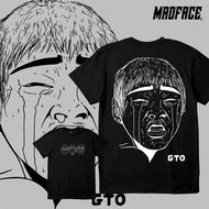 MADFACE GTO Unisex Printed Kaos Anime Short Sleeve Shirt Casual Baju Lelaki