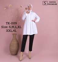 TK-09 atasan putih blouse putih atasan wanita baju putih kerja wanita kantor pns guru atasan putih w