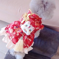 Pet Dog Tang Dress Female New Year s Dress New Year s Dress Pet Teddy Bixie Special Price Dog Weddin