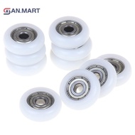 AN.MART 2/5/10pcs sliding shower roller wheel plastic door replacement roller wheel MY