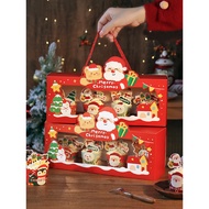 Christmas Cupcake Packaging Box Baking Chiffon Dessert Muffin Cupcake Window Portable Packaging Box