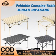 【Kovis】Foldable Camping Table Portable Folding Meja Outdoor garden Picnic Table Egg Roll Table Alumi