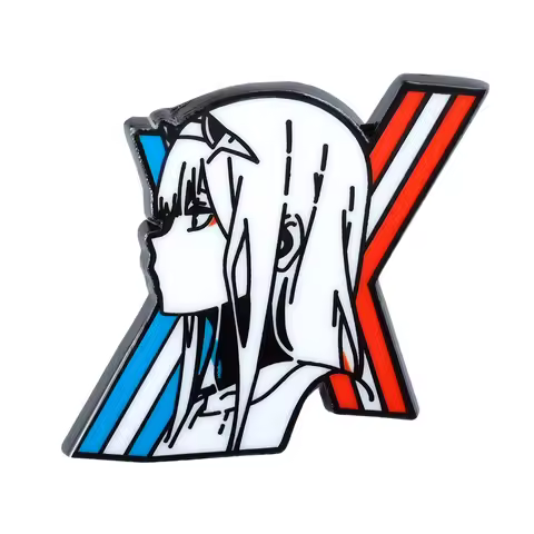Darling In The Franxx 02 Zero Two Enamel Pin Peripheral Cute Mysterious Girl Badge Strelizia Driver 