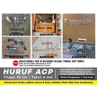 Custom ACP letters 25 cm high - stainless steel finishing