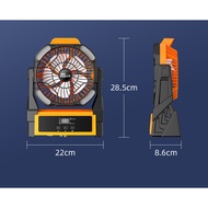 READY STOCK LED Camping Fan Large Capacity Rechargeable Portable Hanging Fan Outdoor Tent Fan