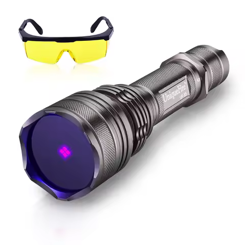 UniqueFire X5 UV365NM Black Light LED Flashlight Ultraviolet with Filter-Detector for Dog Pet Urine 