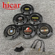 Car Styling MUGEN Nardi Ralliart TRD OMP MOMO Steering Wheel Horn Button +Carbon Edge with Screws an