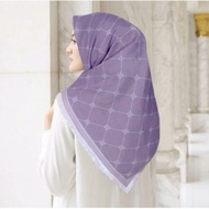 Dijual MONORAA UNGU - JILBAB SEGI EMPAT MOTIF Limited