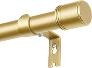 Gold Curtain Rods 32 to 120 Inches, HOTOZON 1 Inch Heavy Duty Curtain Rods for Windows 20 to 110 Inc