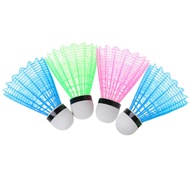 4Pcs LED Badminton Shuttlecocks Dark Night Glowing Birdies Lighting Badminton Shuttles Shuttlecock for In/Outdoor Sports