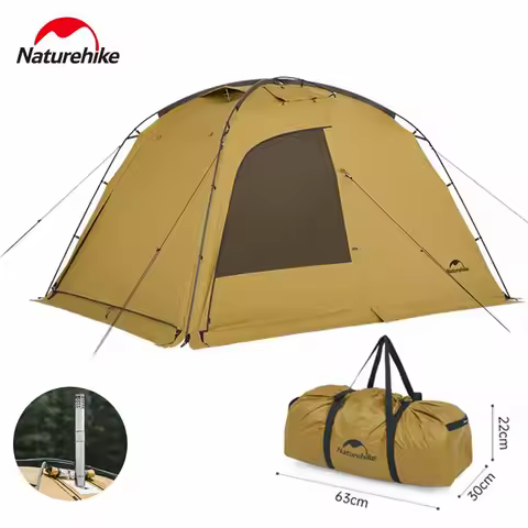 Naturehike DUNE 7.6 Double Layer Lightweight Modified Dome Tent Family Outdoor Camping Travel Waterp