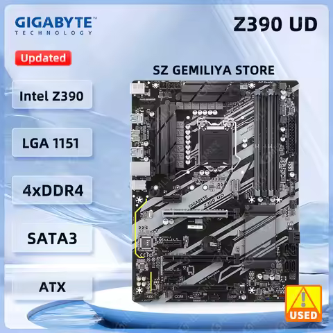 Gigabyte Z390 UD Motherboard Intel Z390 LGA1151 DDR4 128GB M.2 support Core i7-9700F i5-9600T i5-850