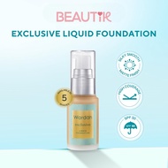 Wardah Exclusive Liquid Foundation - High Coverage, Silky Smooth Matte Finish Foundation with SPF 30