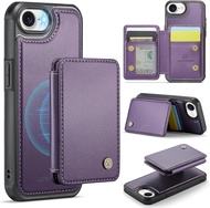 Wallet Case for iPhone 16e MagSafe for Men Women Detachable Magnetic Wallet Phone Case with Card Slo