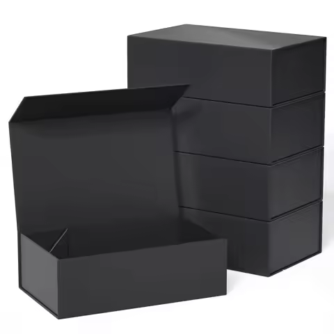 20x18x8cm Magnetic Gift Box with Lids for Presents Rectangle Collapsible Cardboard Box for Proposal
