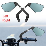 【Brighthor】1Pcs Bicycle Rear View Mirror Handlebar Wide Range Bike Mirror Back Sight Reflect Mirror 