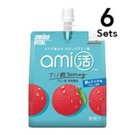 [6個裝] Amino Vital Amikatsu 果凍飲 清晨荔枝味 180g