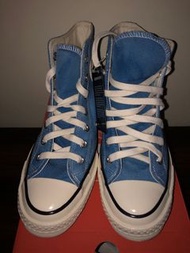 又特價囉～完全沒穿過～細圖在後面｜全新CONVERSE-男女高筒帆布鞋-170965C-扎染天空藍