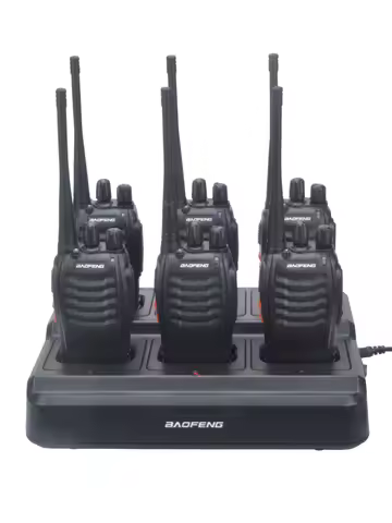 Baofeng BF-888S BF-888H BF-88E BF-777S BF-666S Walkie Talkie Six-Way Charger 6-Pocket Multi-Unit Cha