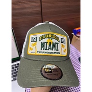 NE Trucker Miami LP Khaki baseball Cap Adjustable Snapback