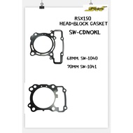 RS150 RSX RS 150 RSX150 68MM & 70MM HEAD GASKET + BLOCK GASKET SWIPOH RACING