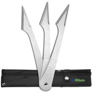 Hitdudu The Bee Stinger- Throwing Spikes 3-Pack Set- 0.27" Thick 3CR13 Stainless Steel Throwing Set 