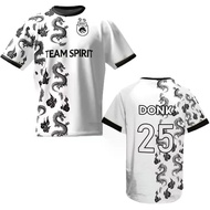 Donk Jersey T-shirt 2025 New CS2 Esports CSGO Spirit Team Training T-shirts Unisex Streetwear Summer
