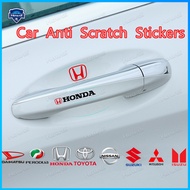 【Ready Stock】8pcs Universal  Car Door Handle Stickers Car Handle Protection Car Handle Anti Scratch Stickers with Logo