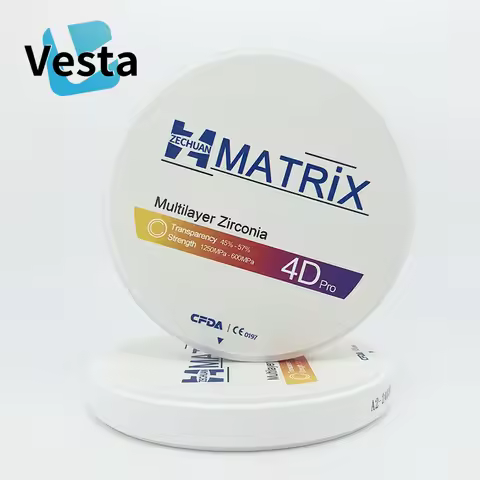 4D Pro Multilayer Zirconia Blocks Material Open System 98mm CAD CAM Dental Lab Implant Denture Color