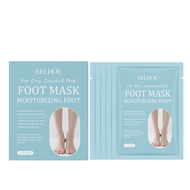 EELHOE 5 Pairs Exfoliating Feet Mask Exfoliating Foot Peel Mask Socks Pedicure Peeling Dead Skin Rem