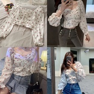 ZETERINDO - LONGROSE SABRINA / MODERN WOMEN'S BLOUSE TOP FOR TEENAGERS / DEROSE SMOCK