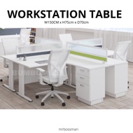 BUMBUMBEE 4 Seater Office Table Workstation Table with Partition Set