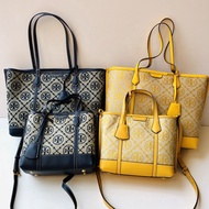hot sale authentic tory burch bags women   Tory Burch T Monogram Jacquard Tote Bag tory burch official store