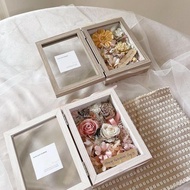 【立體相框花藝】永生花相框 紀念禮物 生日禮物 乾燥花 情人節花