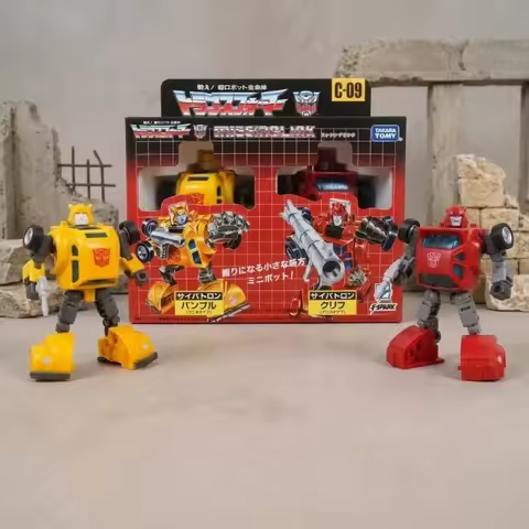 【In Stock】Transformation Robot Takara Tomy Missing Link C-09 Bumblebee Cliffjumper Anime Deco 2-Pack