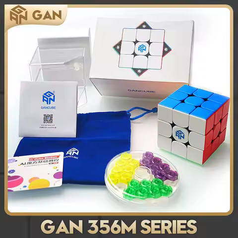 GAN 356 M 3x3x3 Magnetic Magic Speed Cube Stickerless Gan 356M Professional Fidget Toys GAN 356 M Li