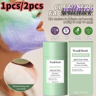 Green Tea Stick Clay Mask Stick Cleansing Mud Mask Removal Blackheads Pore Mask Oil Balance Mask NICELIFE