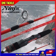 Ninja red black jigging rod spinning casting rod