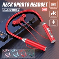 G01 tws neck wireless bluetooth 5.0 sports headphones running waterproof phone waterproof headphones noise reduction