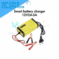 Smart Car Motor Battery Charger 12V2A-3A Pengecas Bateri Kereta dan Motor