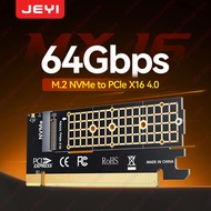 JEYI M.2 NVMe to PCIe 4.0 x16 Adapter Card,Supports 4TB SSD & 64Gbps Speed,Compatible with 2280/2260
