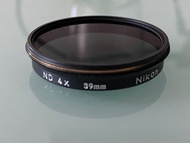 Nikon ND 4x 39mm Nikkor drop-in filter 古董級 反射鏡長砲專用