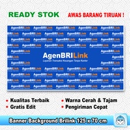 BANNER SPANDUK BRILINK BACKGROUND DINDING AGEN ATM BERSAMA