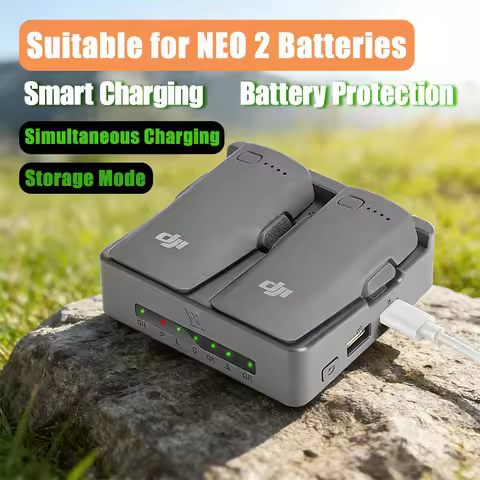 For DJI NEO 2 Two-way Charging Hub Drone Battery Charger Butler Power Bank Charging 2 Batteries for 