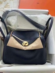 全新 Hermes Lindy 26 午夜藍金扣 color 2z stamp U