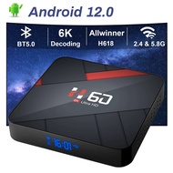 HONGTOP H60MAX Android 12 TV Box 4GB 128GB Smart TVbox 6K Voice Asistant Play Store 2.4&amp;5G wifi BT 5.0 Media player Set top box TV Receivers