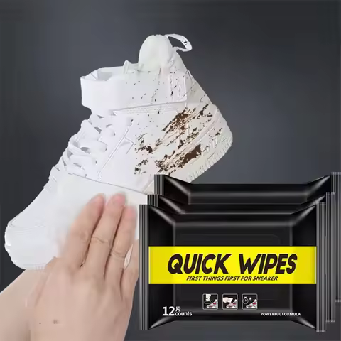 Disposable 12Pcs/30Pcs Shoes Clean Wipes Sneakers Cleaning Portable White Shoes Cleaning Care Wipes 